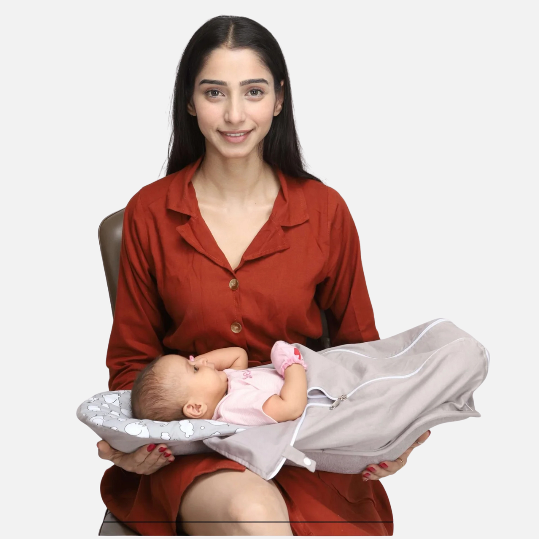 2-in-1 Infant Carrier | Feeding Pillow Chain Nest