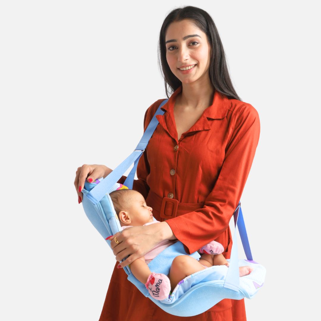 2-in-1 Infant Carrier | Feeding Pillow with shoulder belt