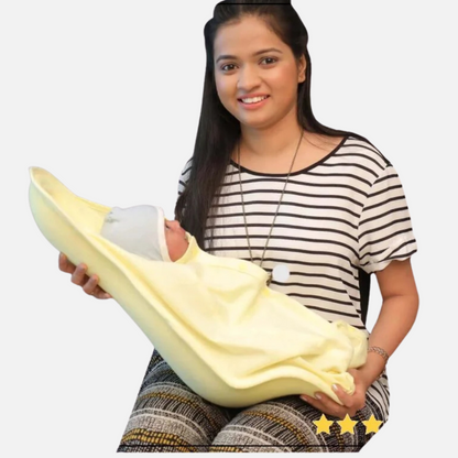 2-in-1 Infant Carrier | Feeding Pillow Button Nest
