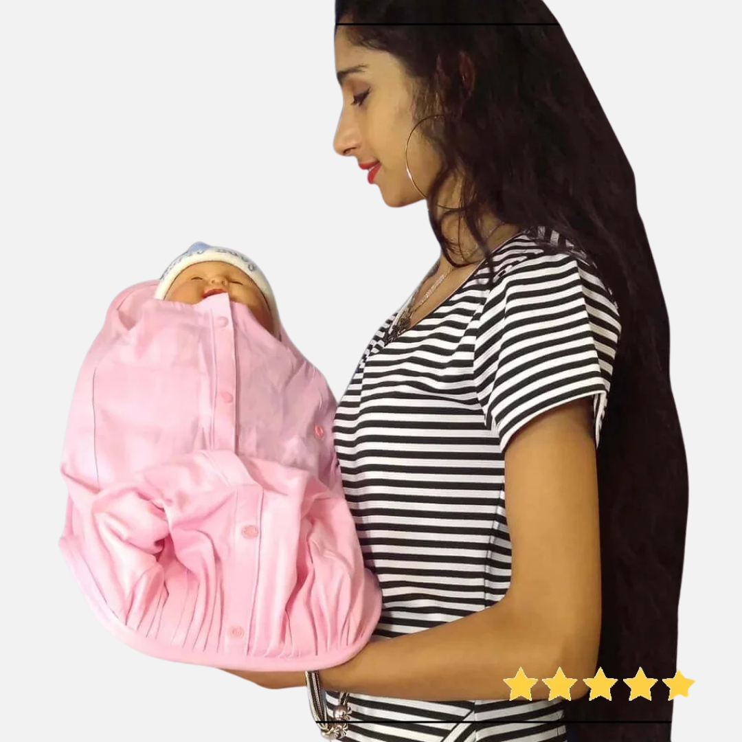 2-in-1 Infant Carrier | Feeding Pillow Button Nest