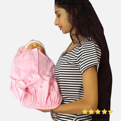 2-in-1 Infant Carrier | Feeding Pillow Button Nest