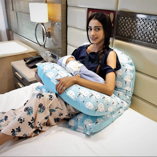 3-in-1 Hoopa Pregnancy pillow | Feeding pillow | Infant guard | Body pillow
